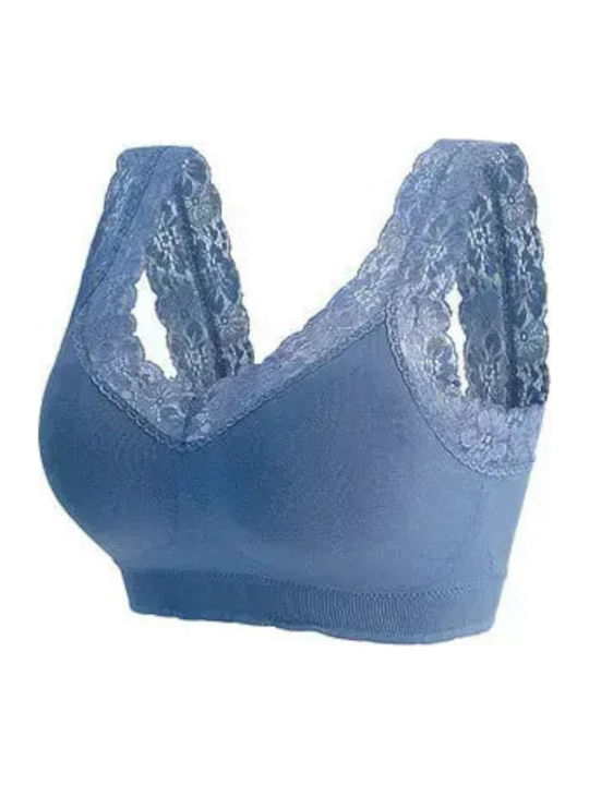 Bralette Damă Kinzi Albastru Deschis – One Size Până La L