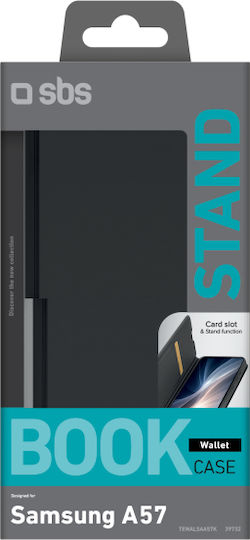 SBS Smooth Silicone Wallet Black for Galaxy A57
