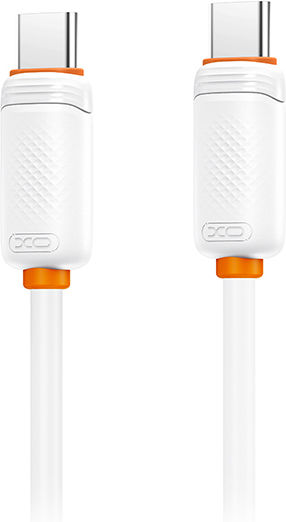 XO USB 2.0 Cable USB-C male - USB-C 60W PD Λευκό 1m 16.005.0406