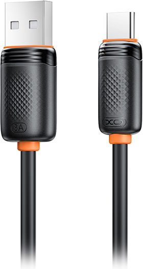 XO USB 2.0 Кабел USB-C Мъжки - USB-A 15W PD Черен 1m 16.005.0397