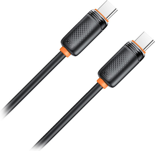XO Cablu USB 2.0 USB-C Masculin - USB-C 60W PD Negru 1m 16.005.0405