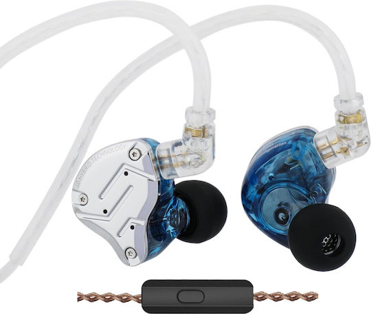 Ακουστικά Ψείρες In Ear Kz Zs10 Pro Μπλε