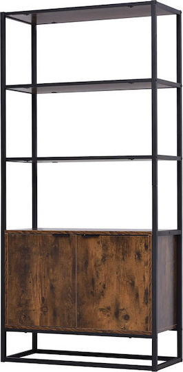 Βιβλιοθήκη Καφέ 76x33x162.5εκ.