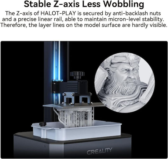 Creality3D Halot Play Standalone 3D Printer Resin with USB Wi-Fi Connectivity
