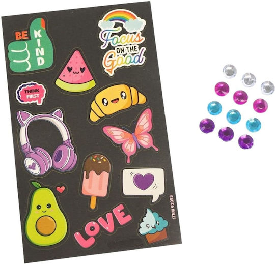 Nice Influencer Fashion Diary Iridescent Cover Stickers & Pencil Pom-pom 92053 6+ Years