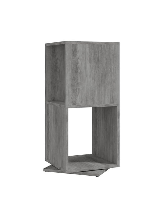 Grey Concrete Bookcase 34.5x34.5x75.5cm