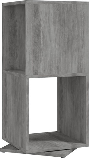 Βιβλιοθήκη Γκρι Σκυροδέματος 34.5x34.5x75.5εκ. 339559 Βιβλιοθήκη Γκρι Σκυροδέματος 34.5x34.5x75.5εκ. 339559