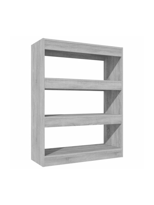 Grey Sonoma Bookcase 80x30x103cm