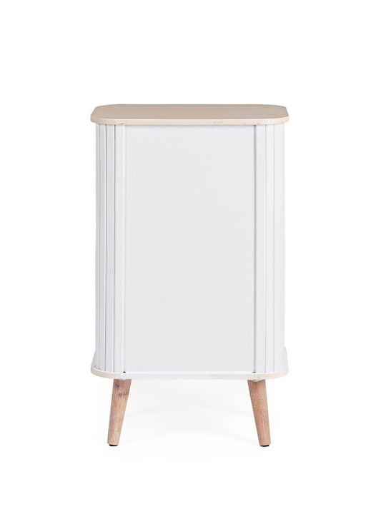 Kommode Schlafzimmer Holz Vesly Weiß 45x30x75,5cm