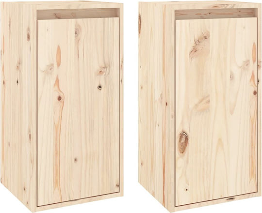Dulap Pandantiv Pentru Sufragerie Din Lemn Masiv Maro 30x30x60cm