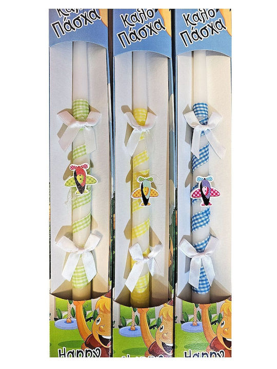 Easter Candle Round with Box 38pcs (Random Selection of Color/Design)