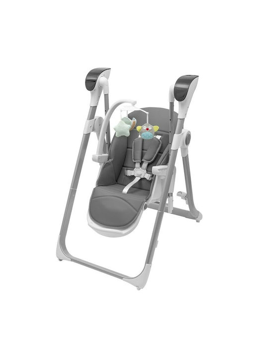 New Baby Smart Scaun Înalt De Masă Bebe Pliabil 2 În 1 Gri