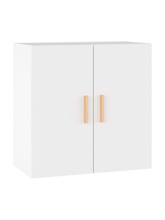Hängendes Wohnzimmer Nischenschrank aus Spanplatte Weiß 60x30x60cm