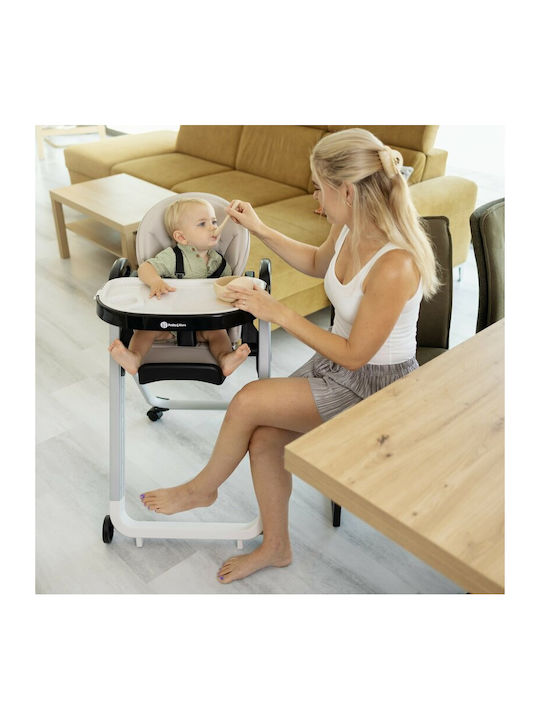 Petite & Mars Tasty Scaun Înalt De Masă Bebe Pliabil 3 În 1 Bej Petite & Mars Tasty Scaun Înalt De Masă Bebe Pliabil 3 În 1 Bej