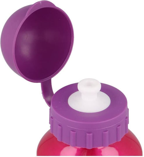 Disney Princess Παιδικό Παγούρι Disney Princess Σιλικόνης Φούξια 400ml