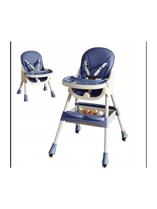 Alista Home Scaun Înalt De Masă Bebe Pliabil Albastru