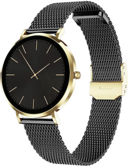 MaxCom FW28 Selen Mini Rostfreier Stahl 40mm Smartwatch mit Herzfrequenzmesser (Gold)