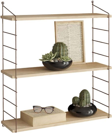 Shelf Wall Armoni 85x72xcm Beige/black Shelf Wall Armoni 85x72xcm Beige/black