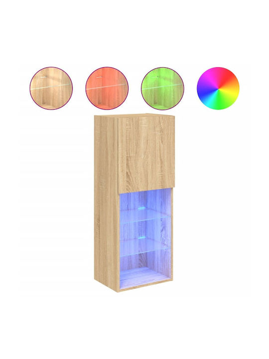 Kabinett Wand mit LED Coffee 40.5x30x102cm