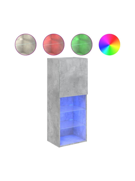 Kabinett Wand mit LED Gray 40.5x30x102cm