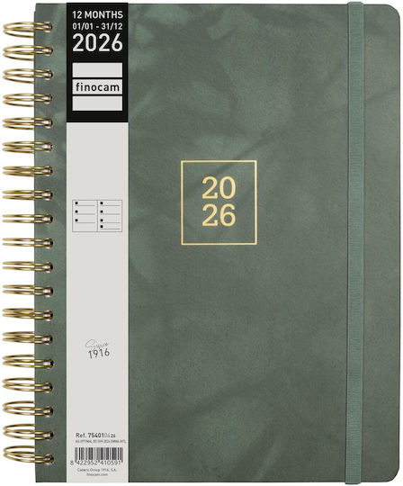 Agendă Finocam Optimal B5 17,6 X 25 Cm 2026