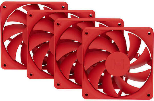 HYTE FA12 Case Fans 120mm Without LEDs Red Lighting 4pcs