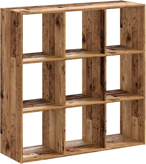 Bibliotecă Din Lemn Vechi 102x32x102cm