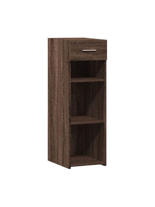 Brown Wood Bookcase 30x42.5x93cm