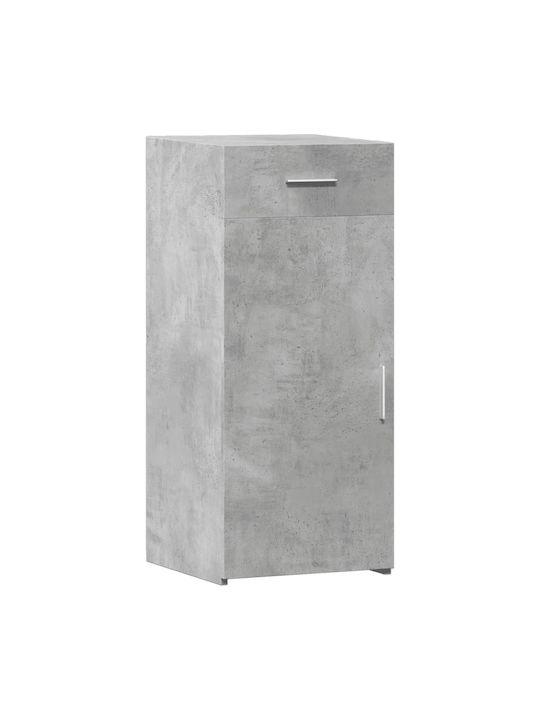Living Room Display Cabinet Made of Particle Board Grey 40x42.5x93cm