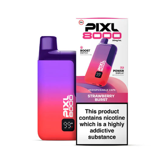Pixl 8000 Kit Strawberry Burst 20mg 2+10ml