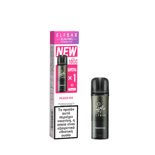 Elf Bar Ηλεκτρονικό Τσιγάρο μιας Χρήσης Peach Ice 2ml 20mg Πορτοκαλί