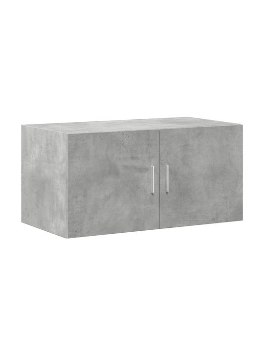 Wand Wohnzimmer Schrank aus Spanplatte Grau 80x42.5x40cm