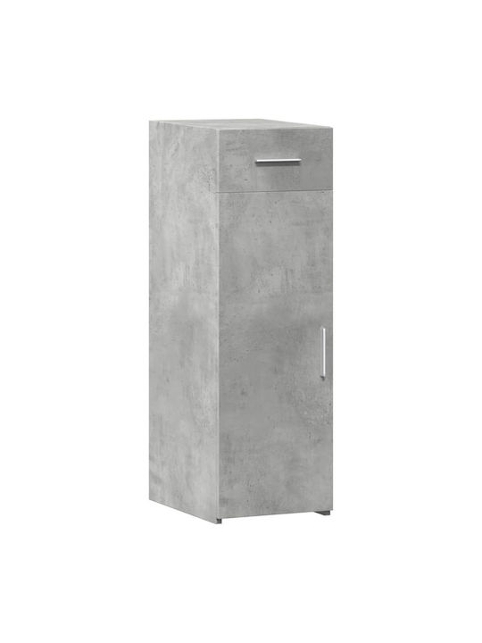 vidaXL Wohnzimmer Vitrine aus Spanplatte Grau 30x42.5x93cm