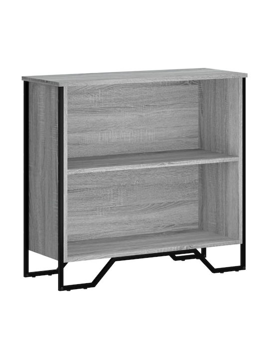 Grey Bookcase 80x31x74.5cm
