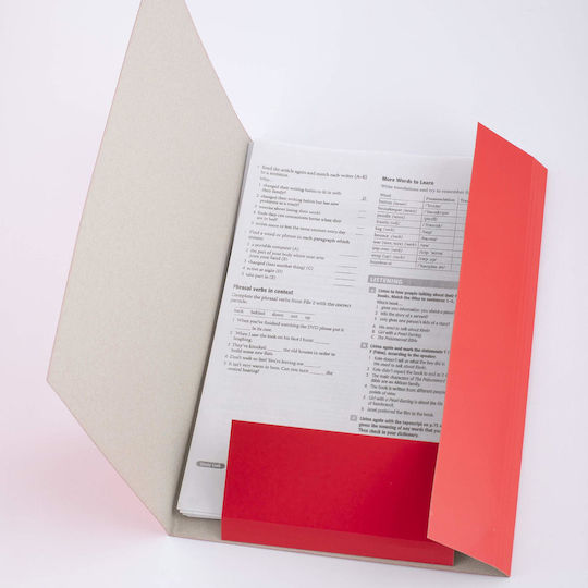 D.rect Clipboard for Paper A4 Red 1pcs