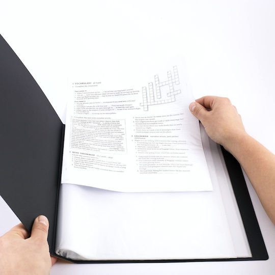 D.rect D.rect Display Book with 30 Conference Plastic Sleeves for A4 Paper Transparent