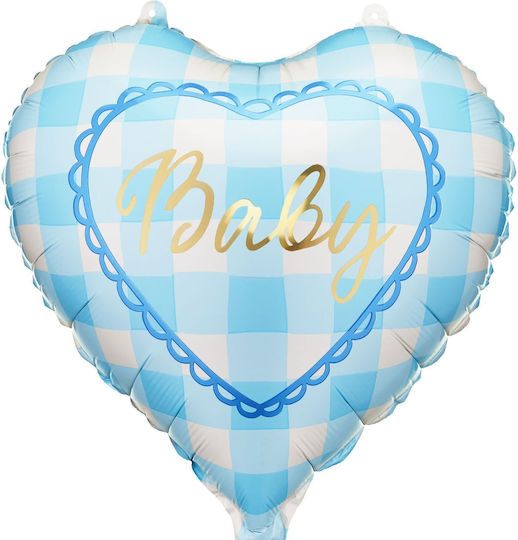 Luftballon Herz Light Blue Baby
