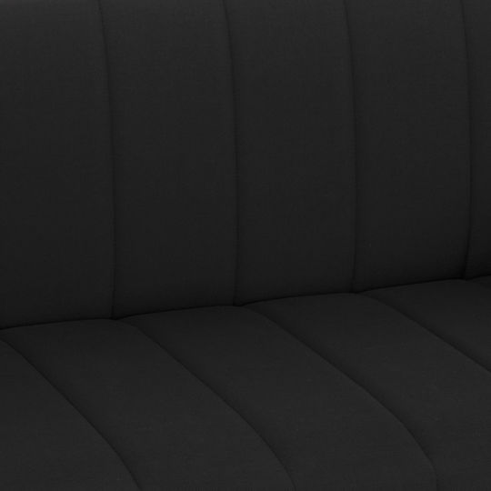 Andri Three-Seater Couch Bed with Storage Space Black 180x72x77 cm