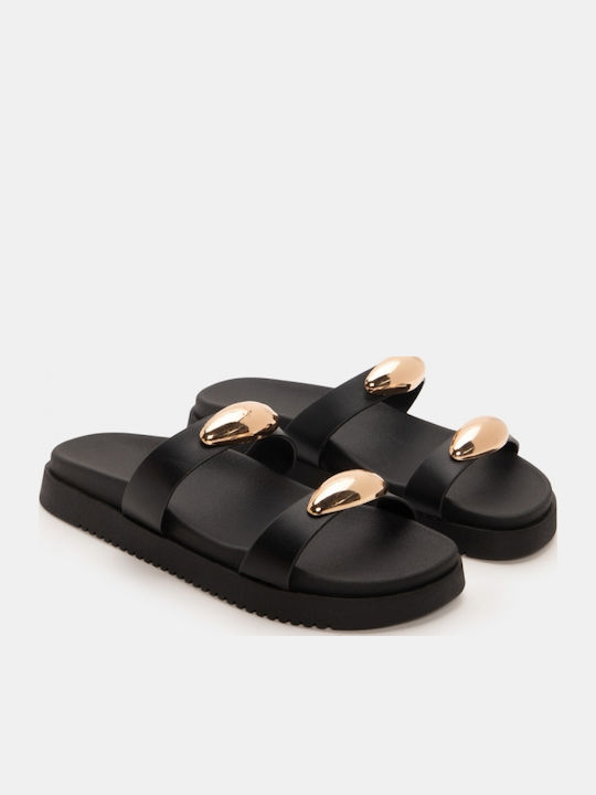 Γυναικεία Σανδάλια Flatforms Μαύρα