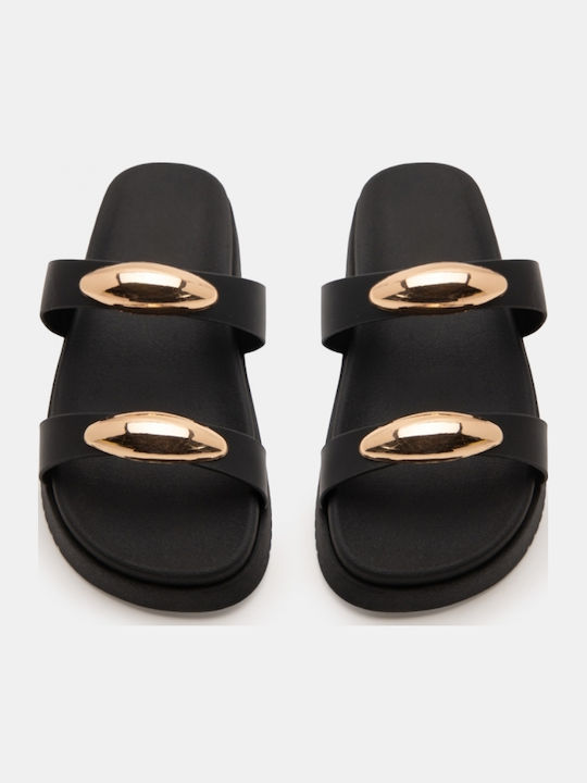 Γυναικεία Σανδάλια Flatforms Μαύρα