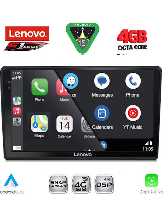 Lenovo Car Audio System for Audi A4 2002-2008 Bluetooth USB WiFi GPS Apple CarPlay Android Auto with 9" Touch Screen