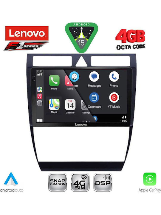 Lenovo Car Audio System for Audi A6 1998-2005 Bluetooth USB WiFi GPS Apple CarPlay Android Auto with 9" Touch Screen