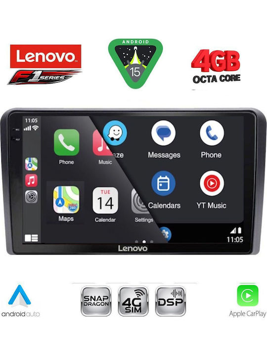 Lenovo Lenovo Auto-Audiosystem für Alfa Romeo Spider Brera 2004-2012 mit Touchscreen 9 Zoll Bluetooth USB WiFi GPS Apple CarPlay Android Auto