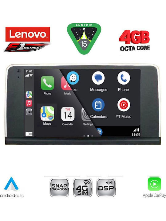Lenovo Car Audio System for BMW X5 (E70) / X6 (E71) 2013-2016 (Bluetooth/USB/WiFi/GPS/Apple CarPlay/Android Auto) with 9" Touch Screen