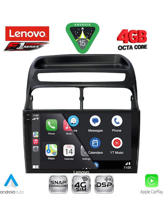 Lenovo Car Audio System for Fiat Linea 2007-2011 Bluetooth USB WiFi GPS Apple CarPlay Android Auto with 9" Touch Screen