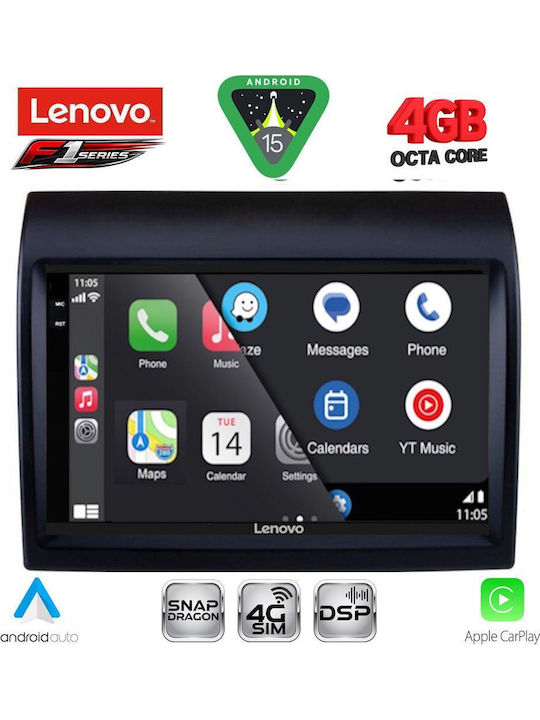 Lenovo Car Audio System for Peugeot Boxer Fiat Ducato Citroen Jumper 2011-2021 Bluetooth USB WiFi GPS Apple CarPlay Android Auto with 9" Touch Screen