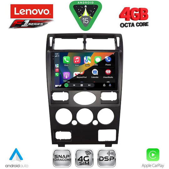 Lenovo Ηχοσύστημα Αυτοκινήτου για Ford Mondeo 2003-2006 (Bluetooth/USB/WiFi/GPS/Apple-Carplay/Android-Auto) με Οθόνη Αφής 9"