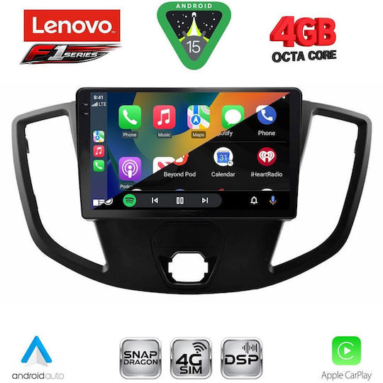 Lenovo Car Audio System for Ford Transit 2014-2020 (Bluetooth/USB/WiFi/GPS/Apple CarPlay/Android Auto) with 9" Touch Screen