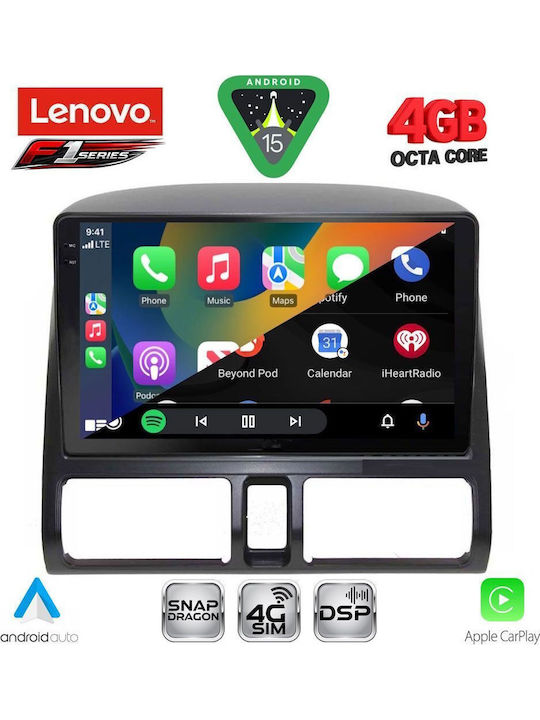 Lenovo Car Audio System for Honda CR-V 1996-2006 with Clima Bluetooth USB WiFi GPS Apple CarPlay Android Auto with 9" Touch Screen