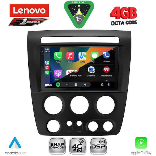 Lenovo Ηχοσύστημα Αυτοκινήτου Hummer H3 2005-2009 (Bluetooth/USB/WiFi/GPS/Apple-Carplay/Android-Auto) με Οθόνη Αφής 9"
